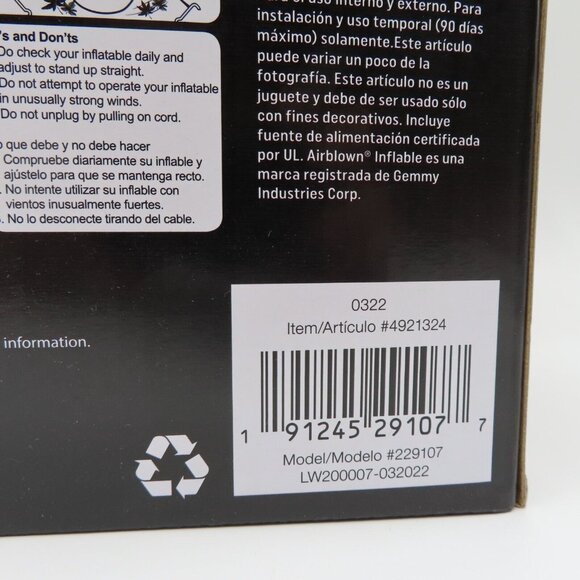 Gemmy Chucky Childs Play 3.5 Feet Tall LED Lighted Inflatable Halloween 2022 NEW - Picture 9 of 12